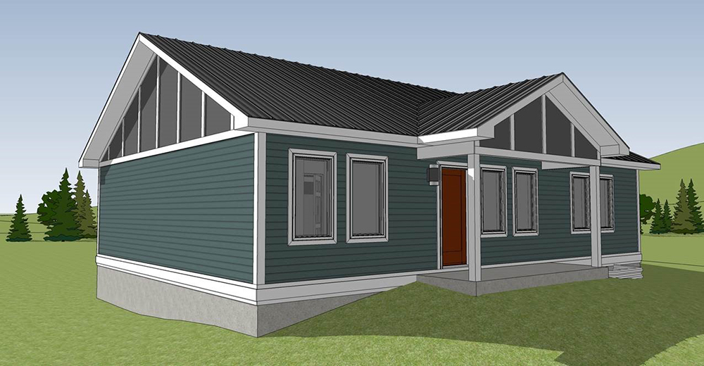 Modular housing exterior